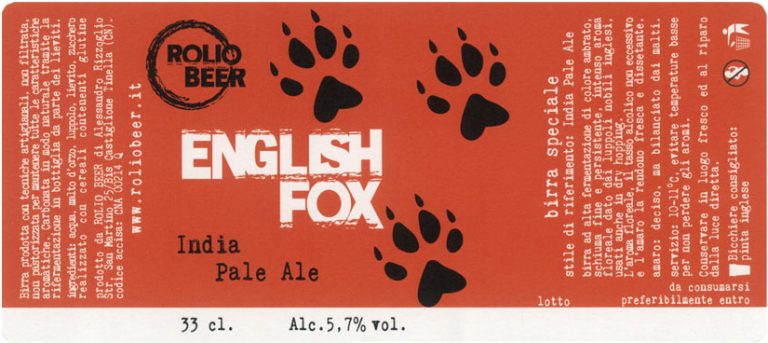 ROLIO BEER - ENGLISH FOX - 33cl